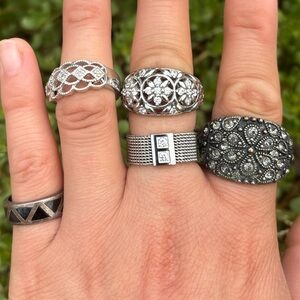 Sterling Silver Ring Set